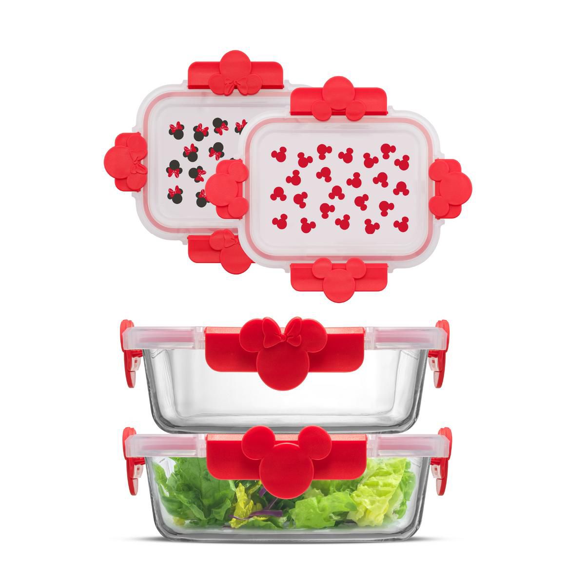 Mickey & Minnie Food Storage Black, set of 2