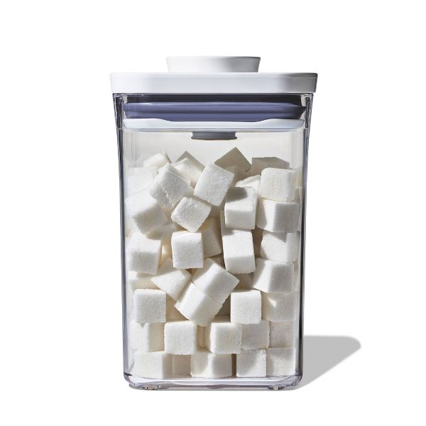 OXO POP 3pc Plastic Food Storage Container Set Clear: Air Tight Seal, Dishwasher-Safe, Lifetime Warranty