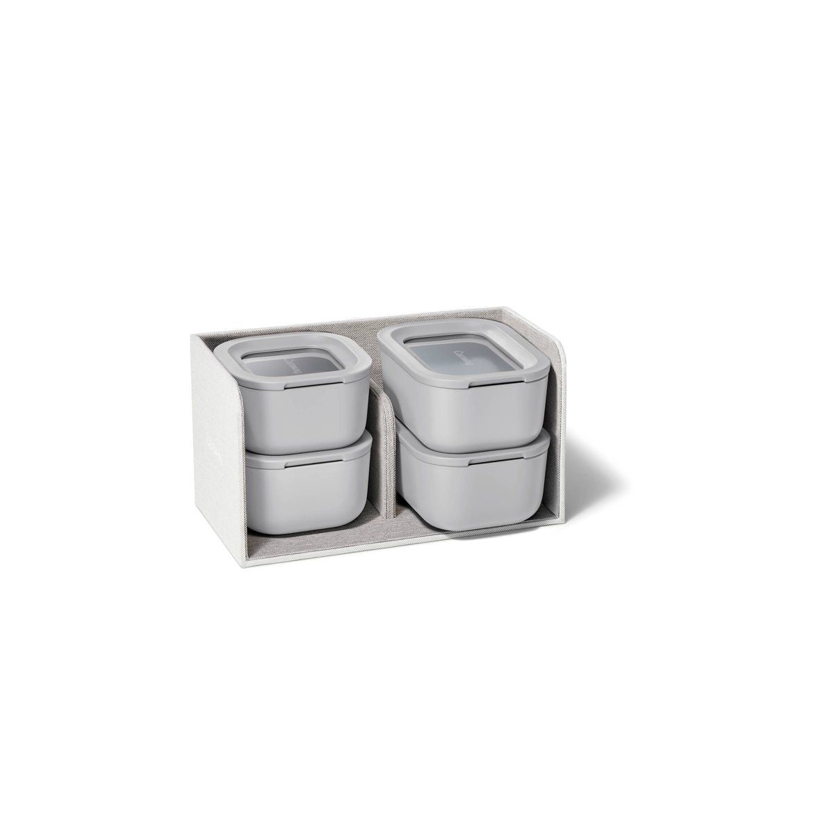 Caraway Home 9pc Mini Food Storage Set Cream