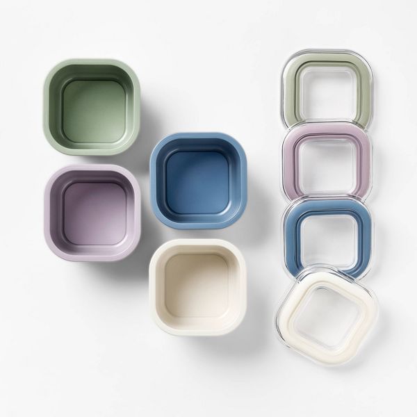 8pc (Set of 4) Condiment Food Storage Container Set - Figmint™
