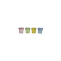 Storied Home 4-Piece Airtight Food Storage Jar Set with Lid and Metal Clamps, Multicolor