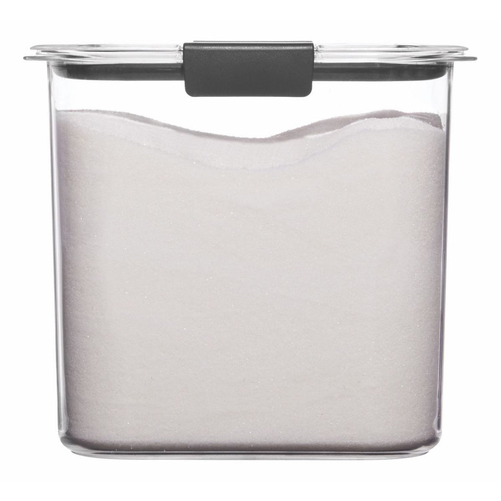 Rubbermaid Brilliance 12 cup Pantry Airtight Food Storage Container: Clear Plastic, Freezer & Dishwasher-Safe
