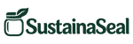 SustainaSeal green jar and leaf logo